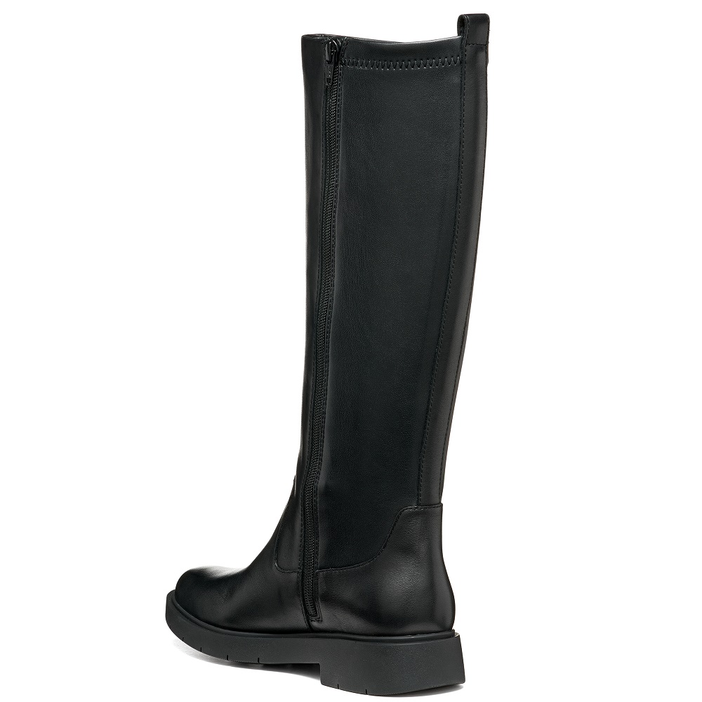 GEOX</br>Geox SPHERICA EC1 B D66DKB 043KB C9999 Γυναικείες Μπότες Μαύρο Δέρμα GEOX</br>Geox SPHERICA EC1 B D66DKB 043KB C9999 Γυναικείες Μπότες Μαύρο Δέρμα