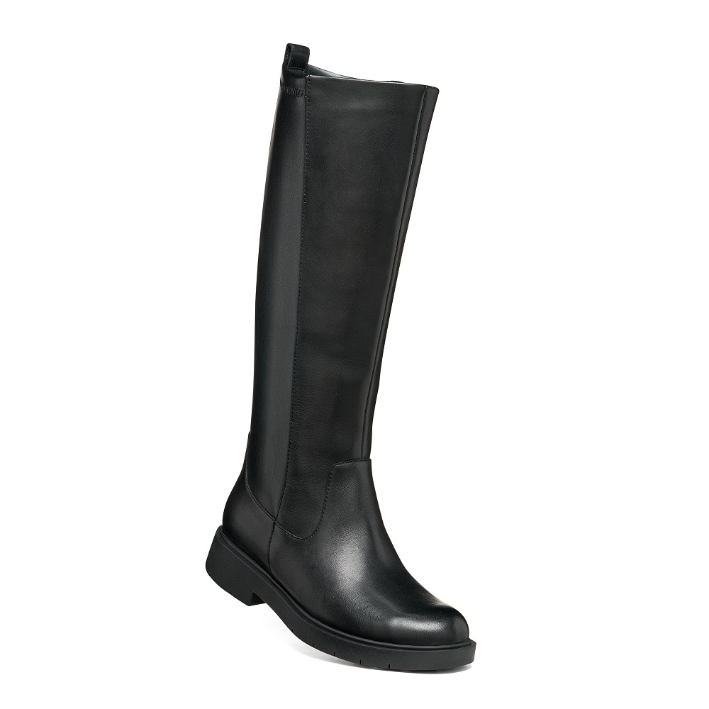GEOX</br>Geox SPHERICA EC1 B D66DKB 043KB C9999 Γυναικείες Μπότες Μαύρο Δέρμα GEOX</br>Geox SPHERICA EC1 B D66DKB 043KB C9999 Γυναικείες Μπότες Μαύρο Δέρμα