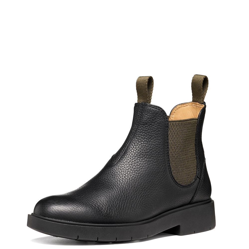 GEOX</br>Geox SPHERICA EC1 B D66DKH 00046 C0033 Γυναικεία Μποτάκια Μαύρο/Χακί Δέρμα GEOX</br>Geox SPHERICA EC1 B D66DKH 00046 C0033 Γυναικεία Μποτάκια Μαύρο/Χακί Δέρμα