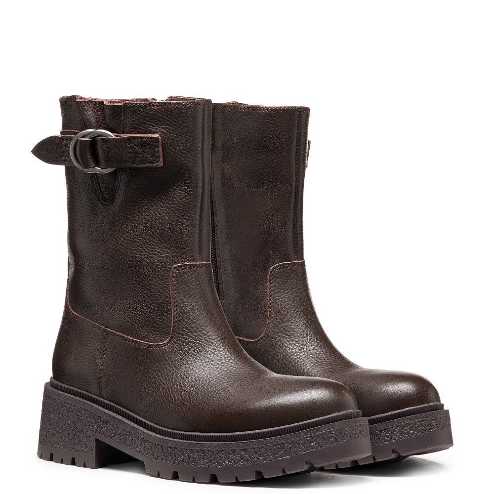 GEOX</br>Geox EIVETTE D66GJB 00046 C6005 Γυναικείες Μπότες Καφέ Δέρμα GEOX</br>Geox EIVETTE D66GJB 00046 C6005 Γυναικείες Μπότες Καφέ Δέρμα