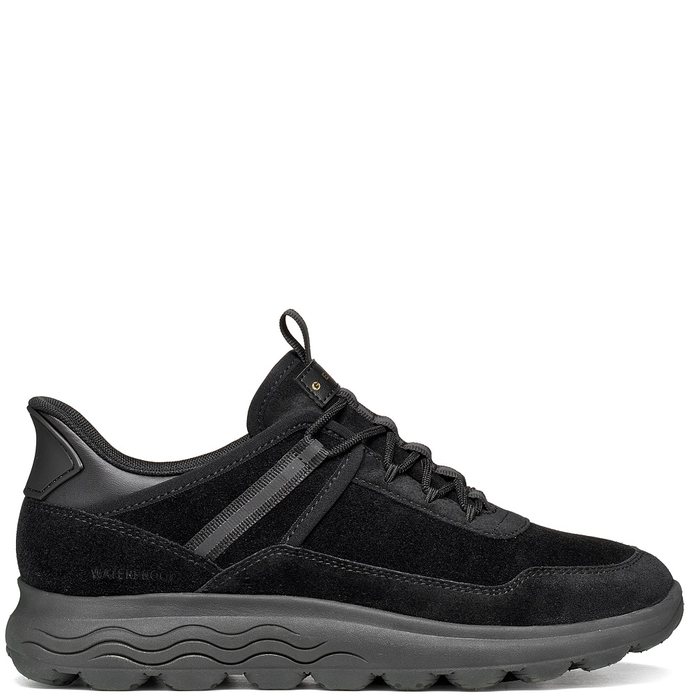 GEOX</br>Geox SPHERICA PLUS D6817A 00022 C9999 Γυναικεία Sneakers Μαύρο Suede Waterproof