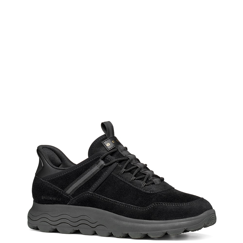 GEOX</br>Geox SPHERICA PLUS D6817A 00022 C9999 Γυναικεία Sneakers Μαύρο Suede Waterproof