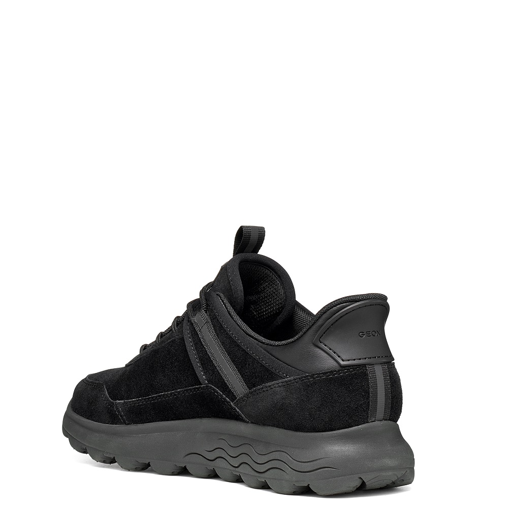 GEOX</br>Geox SPHERICA PLUS D6817A 00022 C9999 Γυναικεία Sneakers Μαύρο Suede Waterproof