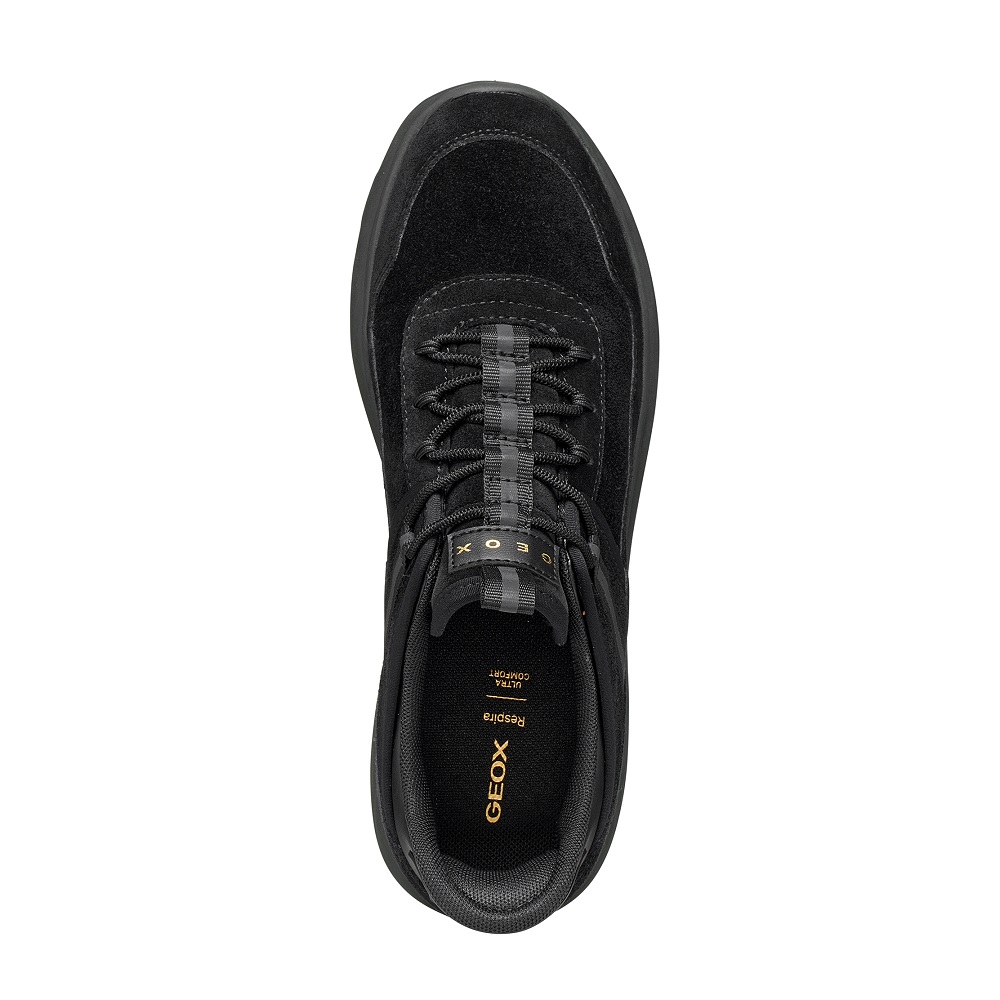 GEOX</br>Geox SPHERICA PLUS D6817A 00022 C9999 Γυναικεία Sneakers Μαύρο Suede Waterproof