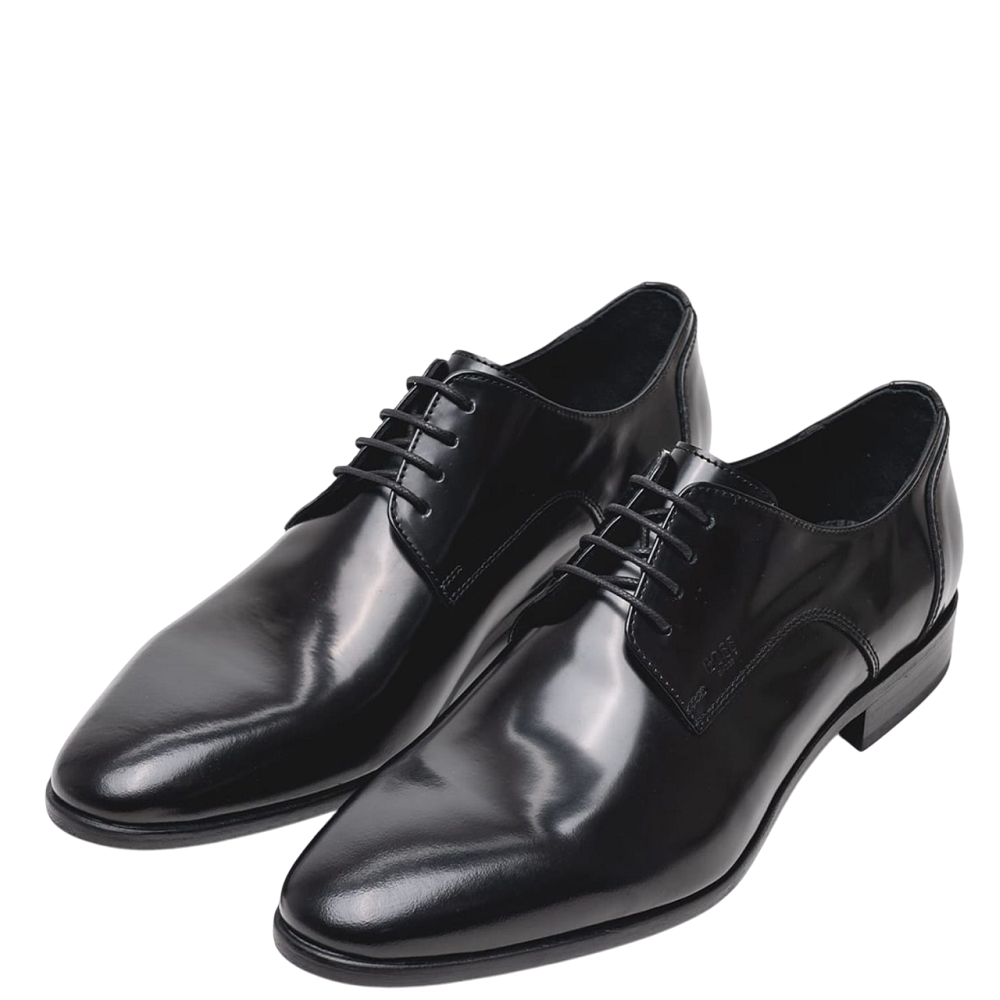 BOSS</br>Boss D7513 FLORENTIC Ανδρικά Δετά Παπούτσια Μαύρο Δέρμα