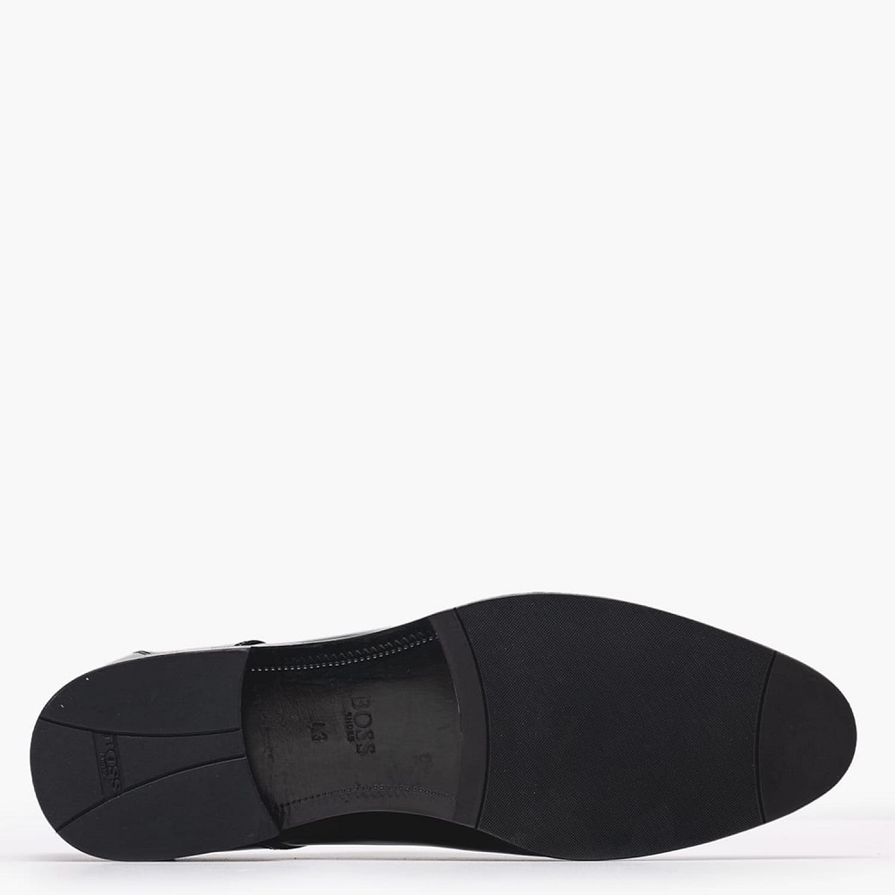 BOSS</br>Boss D7513 FLORENTIC Ανδρικά Δετά Παπούτσια Μαύρο Δέρμα