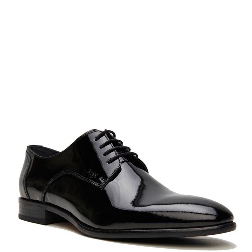 Boss D7513 LOUSTRINI Ανδρικά Δετά Παπούτσια Μαύρο Δέρμα