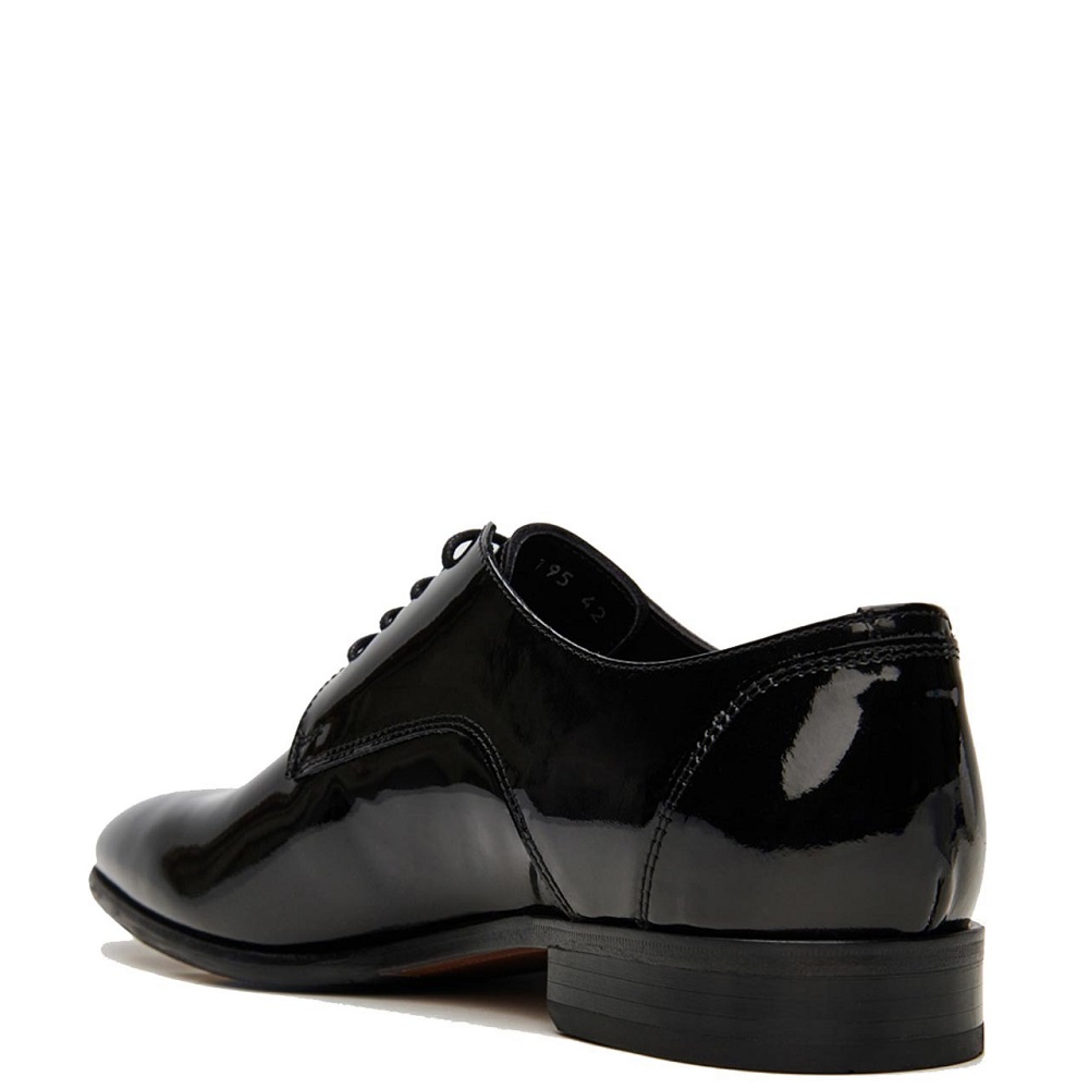 BOSS</br>Boss D7513 LOUSTRINI Ανδρικά Δετά Παπούτσια Μαύρο Δέρμα