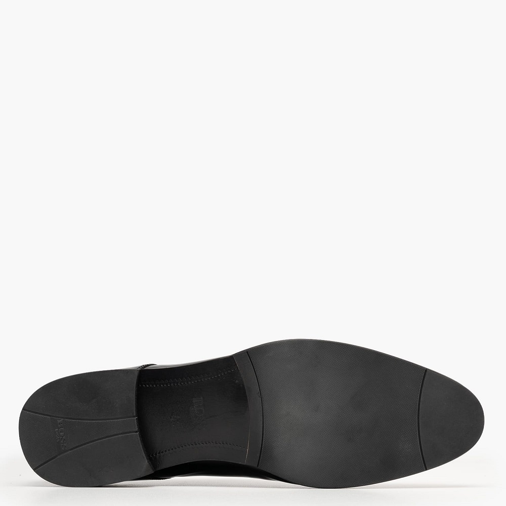 BOSS</br>Boss D7513 LOUSTRINI Ανδρικά Δετά Παπούτσια Μαύρο Δέρμα