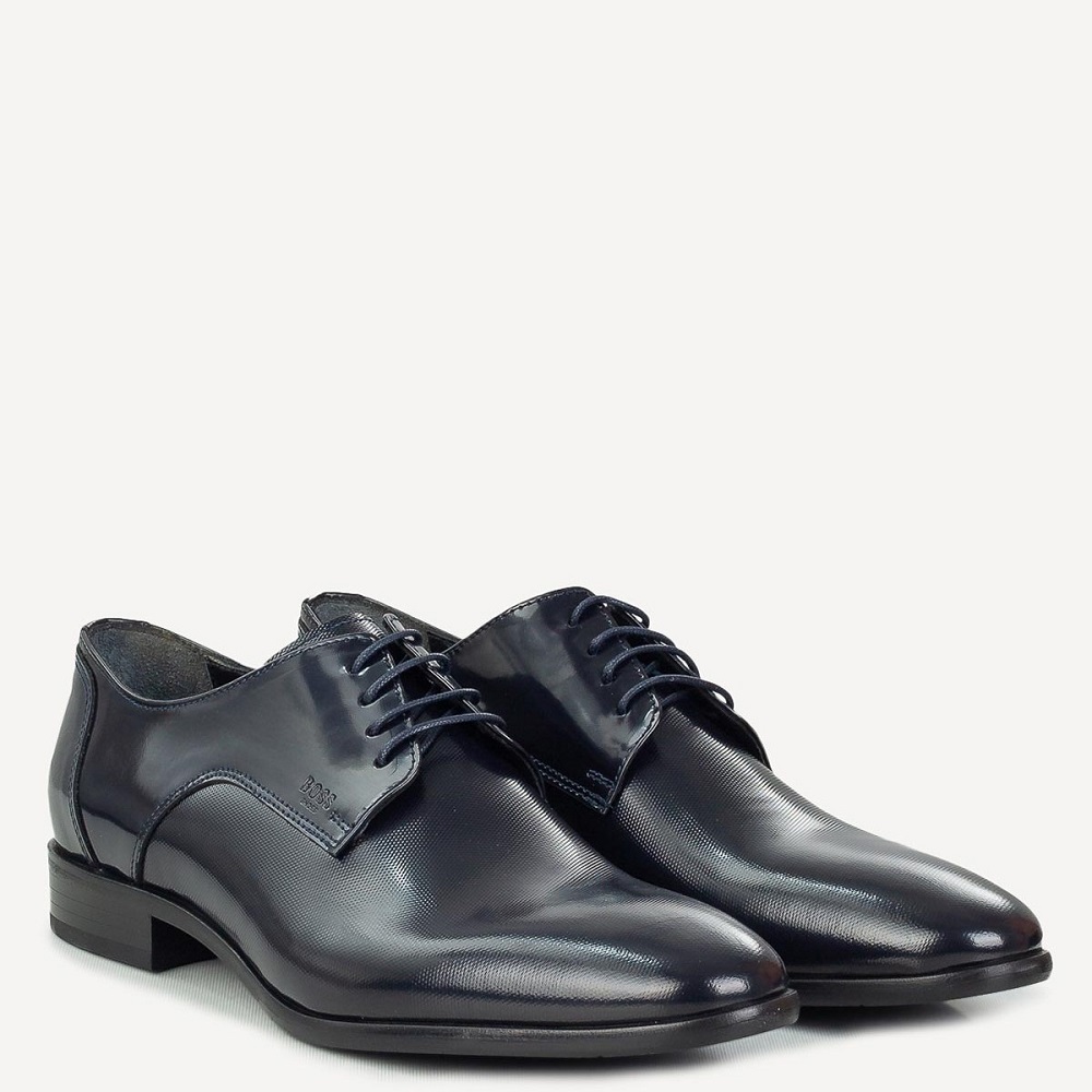 BOSS</br>Boss D7513 POINT Ανδρικά Δετά Παπούτσια Μπλε Δέρμα BOSS</br>Boss D7513 POINT Ανδρικά Δετά Παπούτσια Μπλε Δέρμα