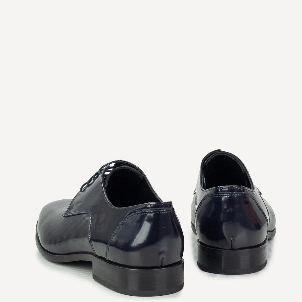 BOSS</br>Boss D7513 POINT Ανδρικά Δετά Παπούτσια Μπλε Δέρμα BOSS</br>Boss D7513 POINT Ανδρικά Δετά Παπούτσια Μπλε Δέρμα