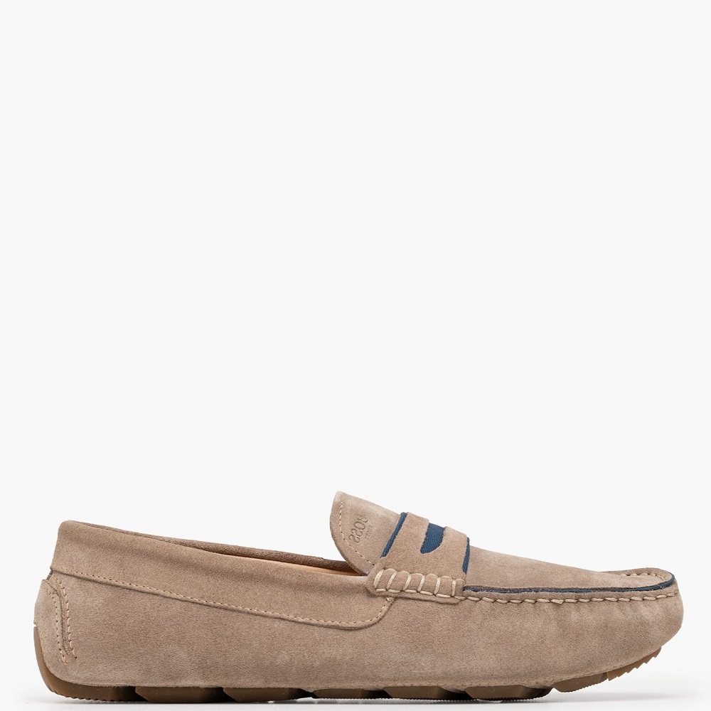 BOSS</br>Boss D7770 SUEDE Ανδρικά Μοκασίνια/Loafers Μπεζ Suede