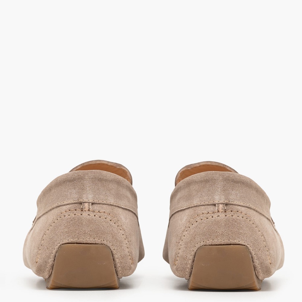 BOSS</br>Boss D7770 SUEDE Ανδρικά Μοκασίνια/Loafers Μπεζ Suede