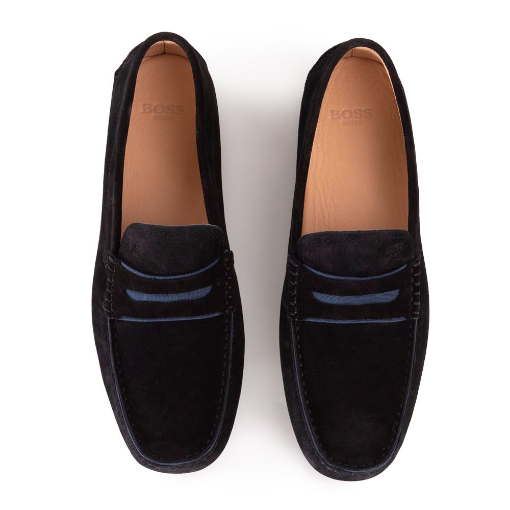 BOSS</br>Boss D7770 SUEDE Ανδρικά Μοκασίνια/Loafers Μαύρο Suede