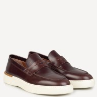 Boss D7864 DAKAR Ανδρικά Μοκασίνια/Loafers Καφέ Δέρμα