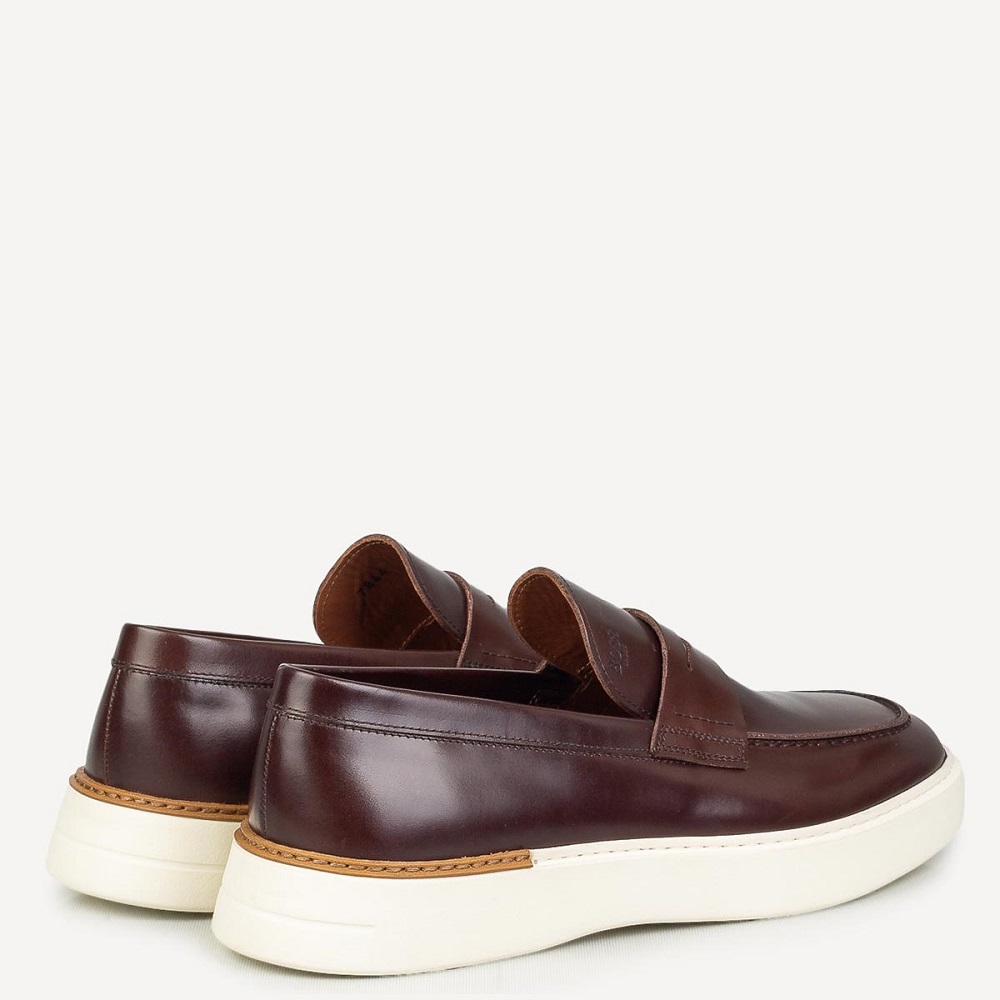 BOSS</br>Boss D7864 DAKAR Ανδρικά Μοκασίνια/Loafers Καφέ Δέρμα