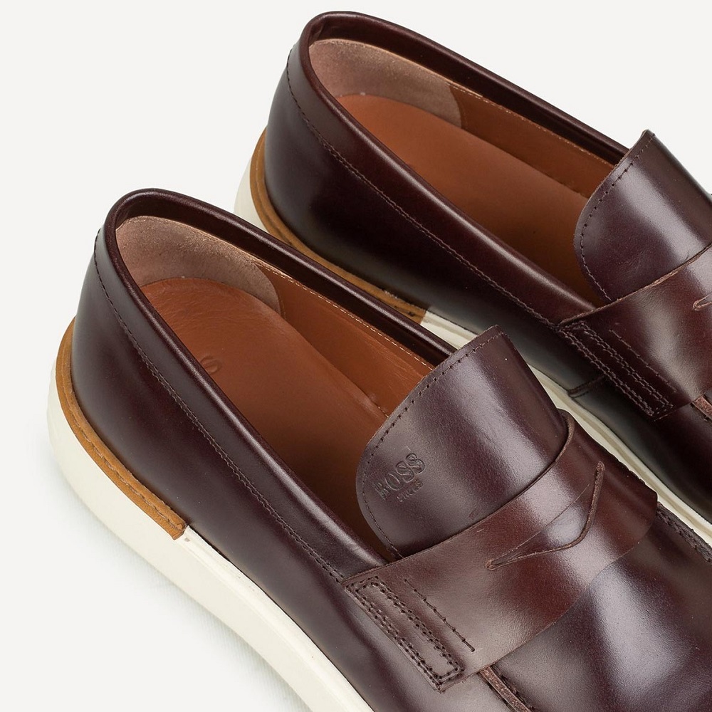 BOSS</br>Boss D7864 DAKAR Ανδρικά Μοκασίνια/Loafers Καφέ Δέρμα