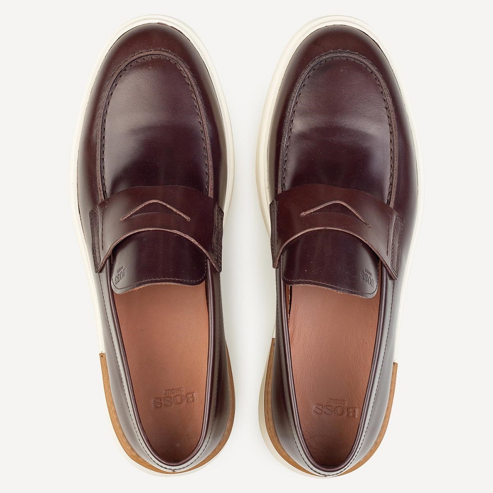 BOSS</br>Boss D7864 DAKAR Ανδρικά Μοκασίνια/Loafers Καφέ Δέρμα