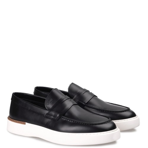 Boss D7864 BERGAMO Ανδρικά Μοκασίνια/Loafers Μαύρο Δέρμα