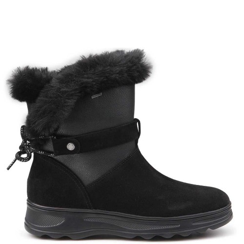 Γυναικεία Μποτάκια Μαύρο Suede Waterproof HOSMOS D ABX D84AUC 0222N C0005 Geox