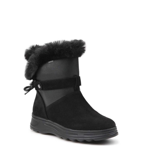 Γυναικεία Μποτάκια Μαύρο Suede Waterproof HOSMOS D ABX D84AUC 0222N C0005 Geox
