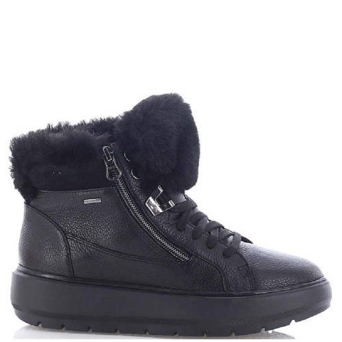 Γυναικεία Μποτάκια Μαύρο Δέρμα Waterproof KAYLA B ABX D84AWD 00046 C9999 Geox