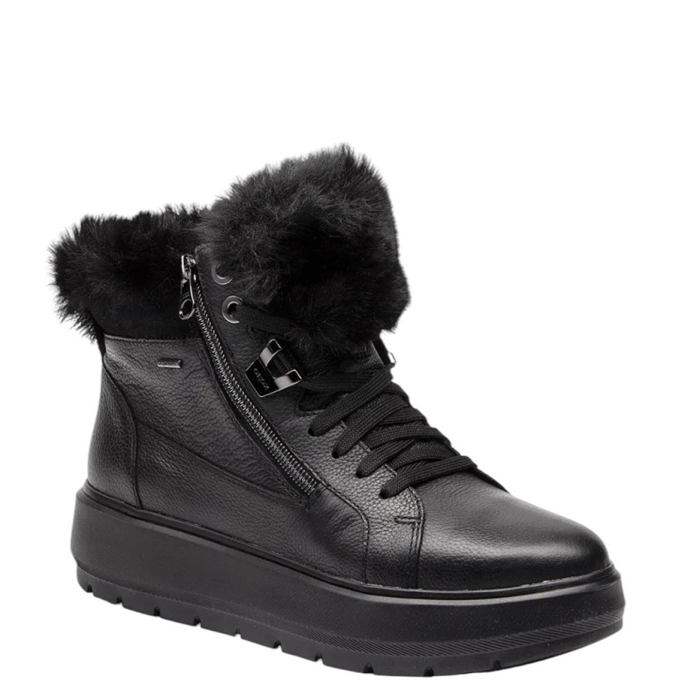 GEOX</br>Γυναικεία Μποτάκια Μαύρο Δέρμα Waterproof KAYLA B ABX D84AWD 00046 C9999 Geox GEOX</br>Γυναικεία Μποτάκια Μαύρο Δέρμα Waterproof KAYLA B ABX D84AWD 00046 C9999 Geox