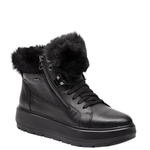 Γυναικεία Μποτάκια Μαύρο Δέρμα Waterproof KAYLA B ABX D84AWD 00046 C9999 Geox