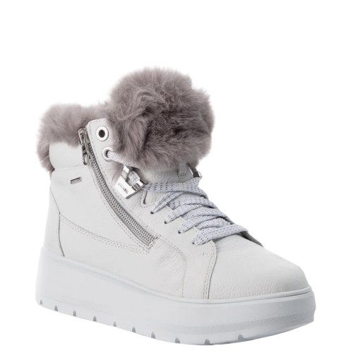 Γυναικεία Μποτάκια Λευκό Δέρμα Waterproof KAYLA B ABX D D84AWD 046BH C0672 Geox