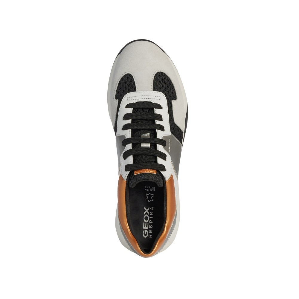 GEOX</br>Γυναικεία Sneakers Μαύρο/Off White SUZZIE D94FRB 01422 C9876 Geox GEOX</br>Γυναικεία Sneakers Μαύρο/Off White SUZZIE D94FRB 01422 C9876 Geox