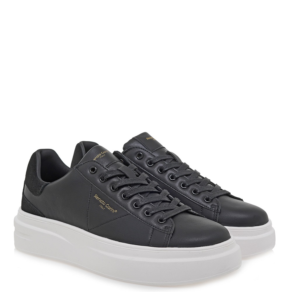 RENATO GARINI</br>Ανδρικά Sneakers Μαύρο/Μαύρο Καστόρι DAVE-1 Renato Garini RENATO GARINI</br>Ανδρικά Sneakers Μαύρο/Μαύρο Καστόρι DAVE-1 Renato Garini