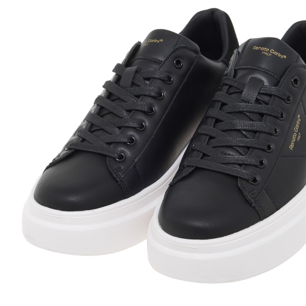 RENATO GARINI</br>Ανδρικά Sneakers Μαύρο/Μαύρο Καστόρι DAVE-1 Renato Garini RENATO GARINI</br>Ανδρικά Sneakers Μαύρο/Μαύρο Καστόρι DAVE-1 Renato Garini