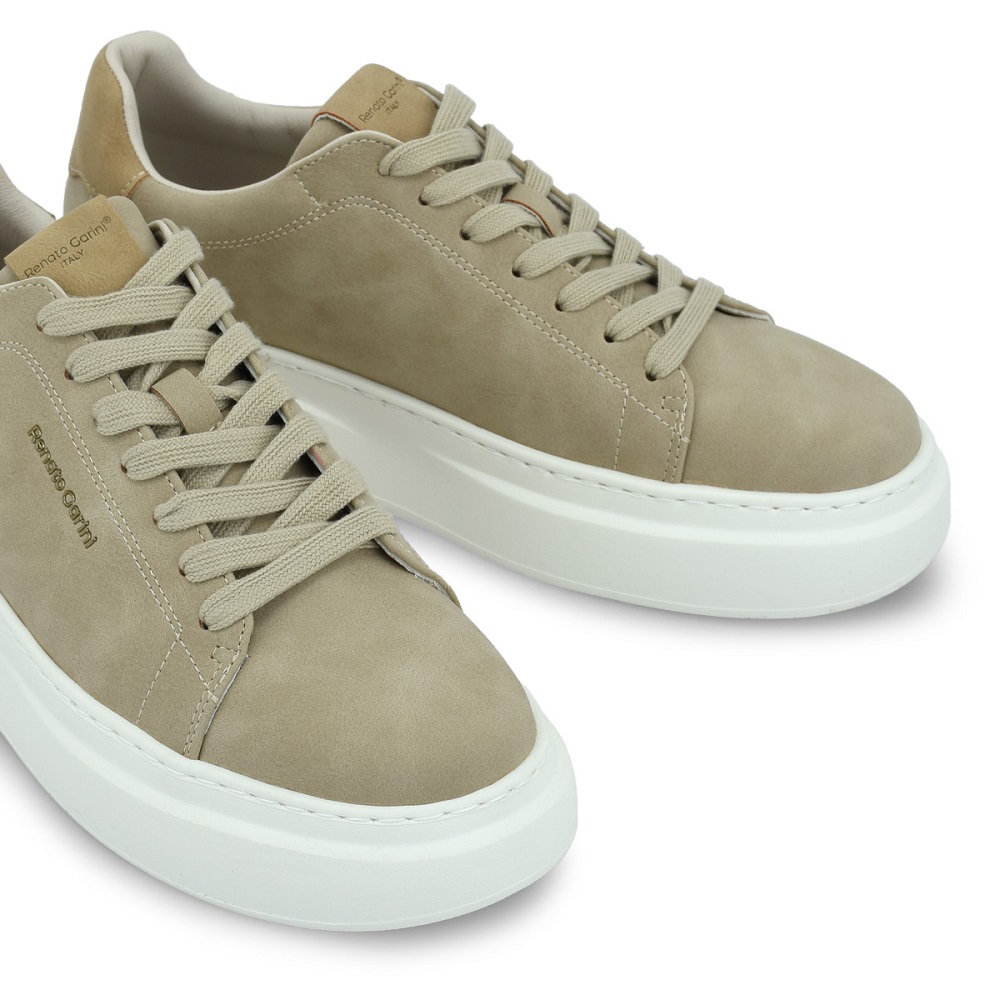 RENATO GARINI</br>Renato Garini DAVEB-018 SNEAKERS Ανδρικά Sneakers Μπεζ/Καμηλό Nubuck