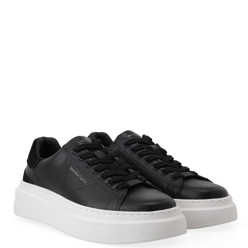RENATO GARINI</br>Renato Garini DAVEB-1WM Ανδρικά Sneakers Μαύρο/Μαύρο Καστόρι