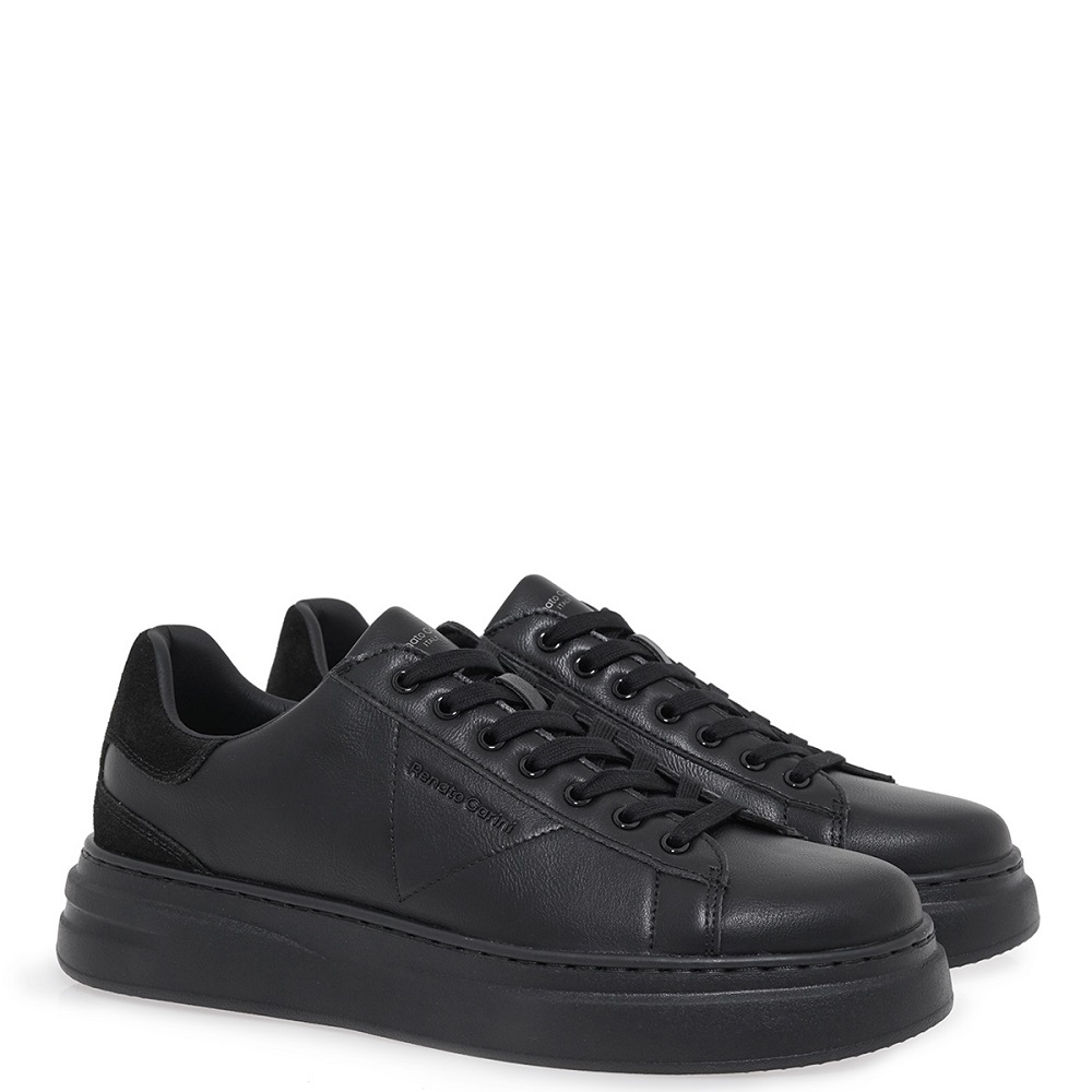 RENATO GARINI</br>Renato Garini DAVES-1 Ανδρικά Sneakers Μαύρο/Μαύρο Καστόρι RENATO GARINI</br>Renato Garini DAVES-1 Ανδρικά Sneakers Μαύρο/Μαύρο Καστόρι