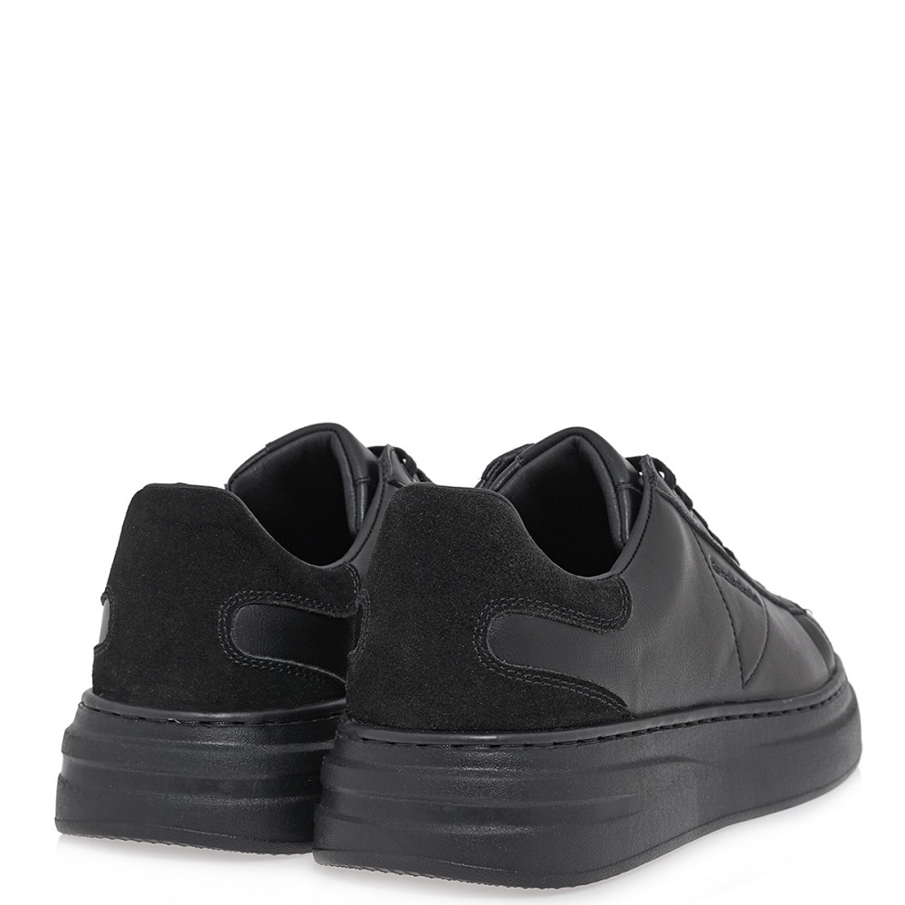 RENATO GARINI</br>Renato Garini DAVES-1 Ανδρικά Sneakers Μαύρο/Μαύρο Καστόρι RENATO GARINI</br>Renato Garini DAVES-1 Ανδρικά Sneakers Μαύρο/Μαύρο Καστόρι