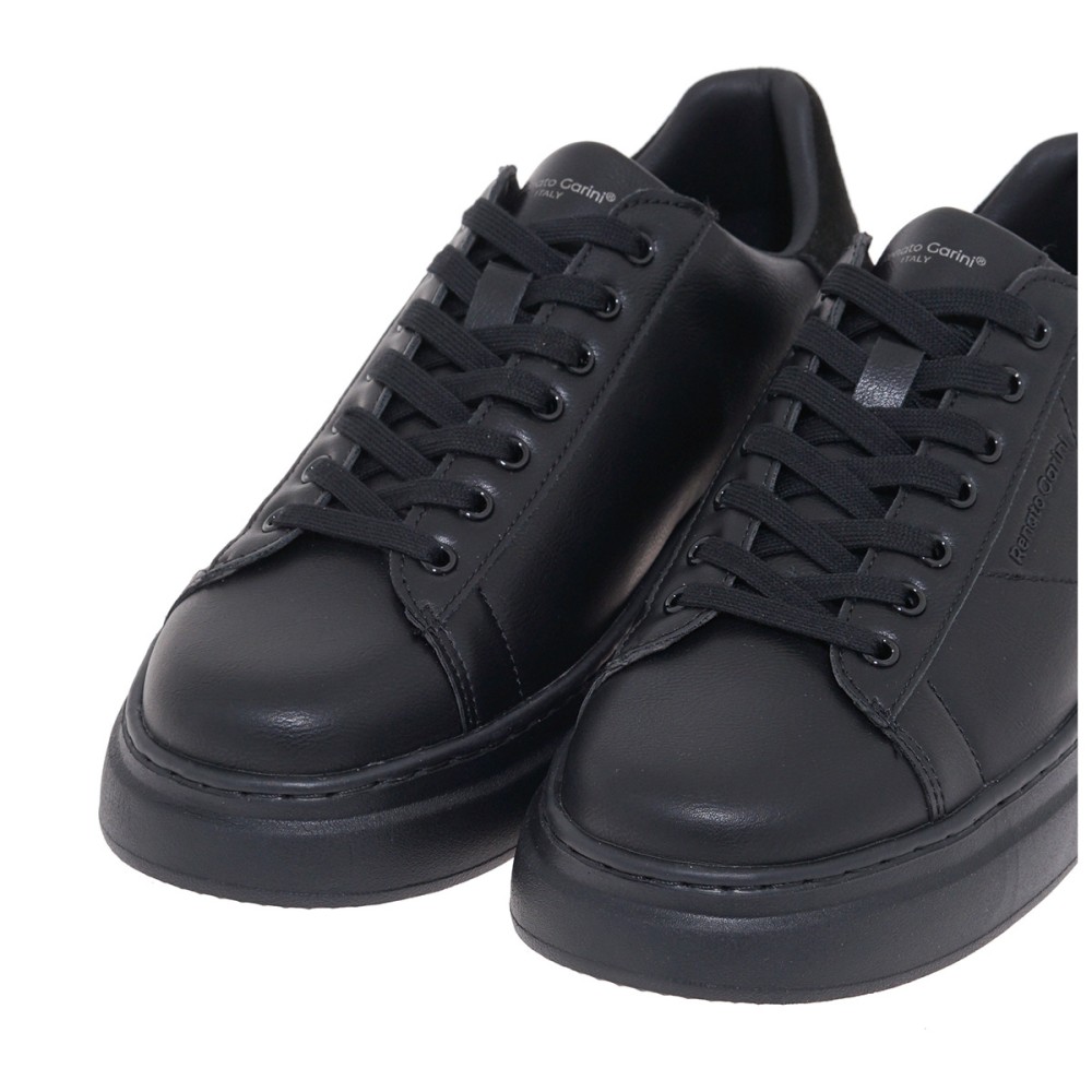 RENATO GARINI</br>Renato Garini DAVES-1 Ανδρικά Sneakers Μαύρο/Μαύρο Καστόρι RENATO GARINI</br>Renato Garini DAVES-1 Ανδρικά Sneakers Μαύρο/Μαύρο Καστόρι
