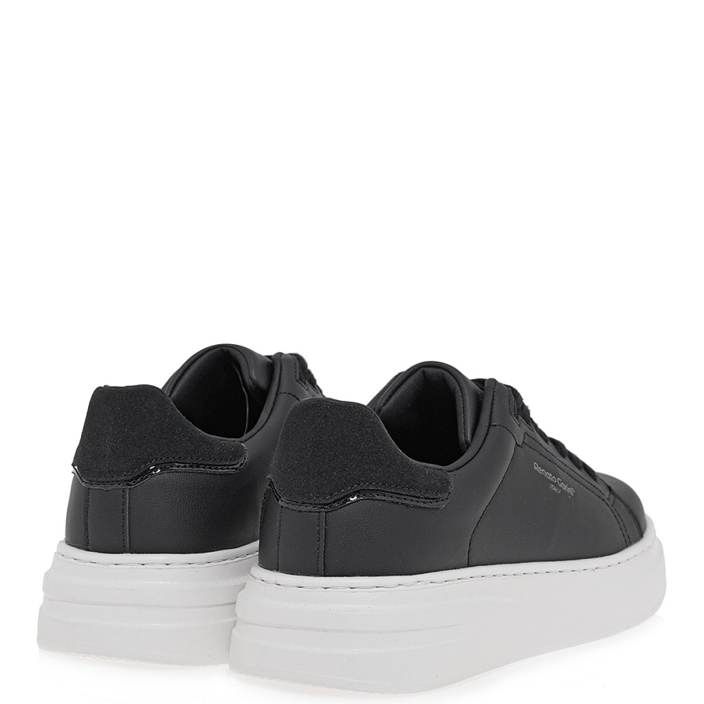 RENATO GARINI</br>Renato Garini DAVES-711 Ανδρικά Sneakers Μαύρο Ματ/Μαύρο Καστόρι  RENATO GARINI</br>Renato Garini DAVES-711 Ανδρικά Sneakers Μαύρο Ματ/Μαύρο Καστόρι