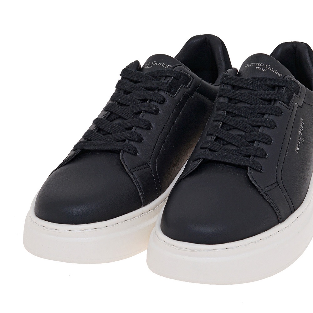RENATO GARINI</br>Renato Garini DAVES-711 Ανδρικά Sneakers Μαύρο Ματ/Μαύρο Καστόρι  RENATO GARINI</br>Renato Garini DAVES-711 Ανδρικά Sneakers Μαύρο Ματ/Μαύρο Καστόρι