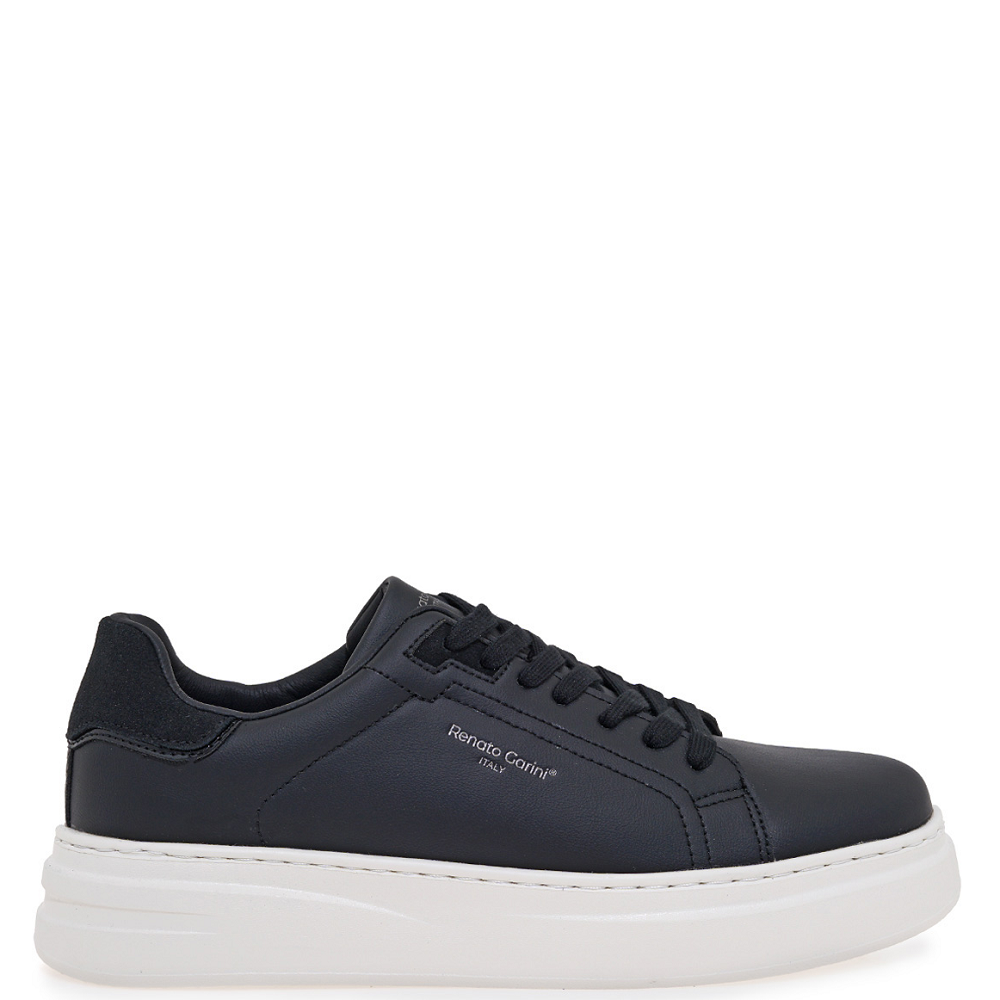 RENATO GARINI</br>Renato Garini DAVES-711 Ανδρικά Sneakers Μαύρο Ματ/Μαύρο Καστόρι  RENATO GARINI</br>Renato Garini DAVES-711 Ανδρικά Sneakers Μαύρο Ματ/Μαύρο Καστόρι