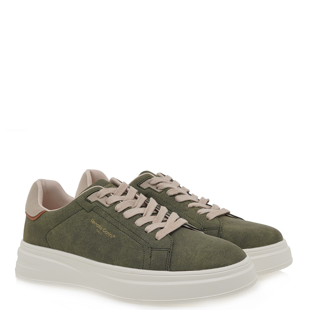 RENATO GARINI</br>Renato Garini DAVES-711 Ανδρικά Sneakers Χακί/Μπεζ Nubuck RENATO GARINI</br>Renato Garini DAVES-711 Ανδρικά Sneakers Χακί/Μπεζ Nubuck