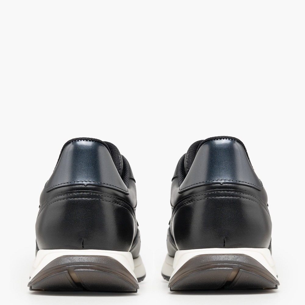 BOSS</br>Boss DE293 GARDA Ανδρικά Sneakers Μαύρο Δέρμα BOSS</br>Boss DE293 GARDA Ανδρικά Sneakers Μαύρο Δέρμα