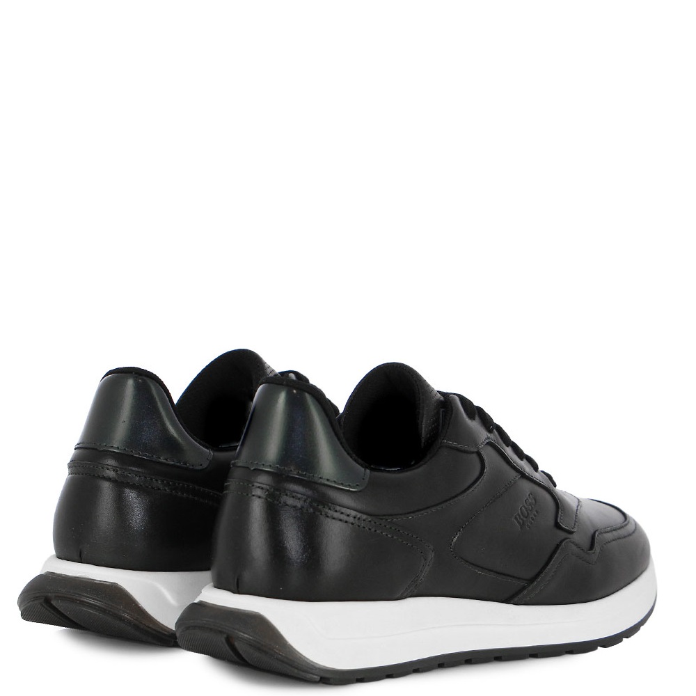 BOSS</br>Boss DE293 GARDA Ανδρικά Sneakers Μαύρο Δέρμα BOSS</br>Boss DE293 GARDA Ανδρικά Sneakers Μαύρο Δέρμα