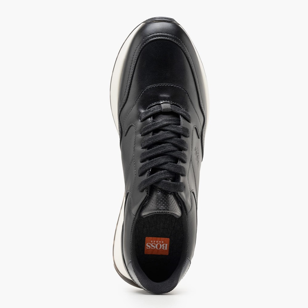 BOSS</br>Boss DE293 GARDA Ανδρικά Sneakers Μαύρο Δέρμα BOSS</br>Boss DE293 GARDA Ανδρικά Sneakers Μαύρο Δέρμα