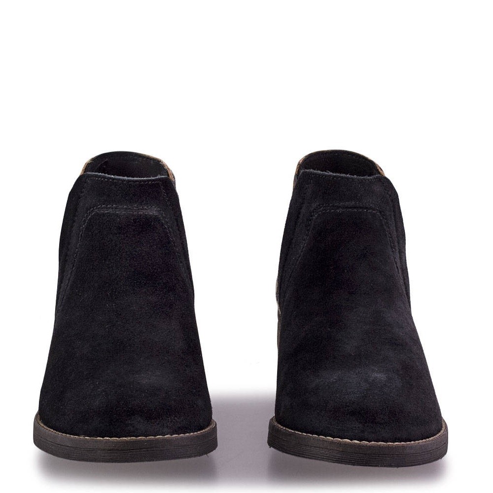 CLARKS</br>Γυναικεία Μποτάκια Μαύρο Suede DEMI BEAT Clarks