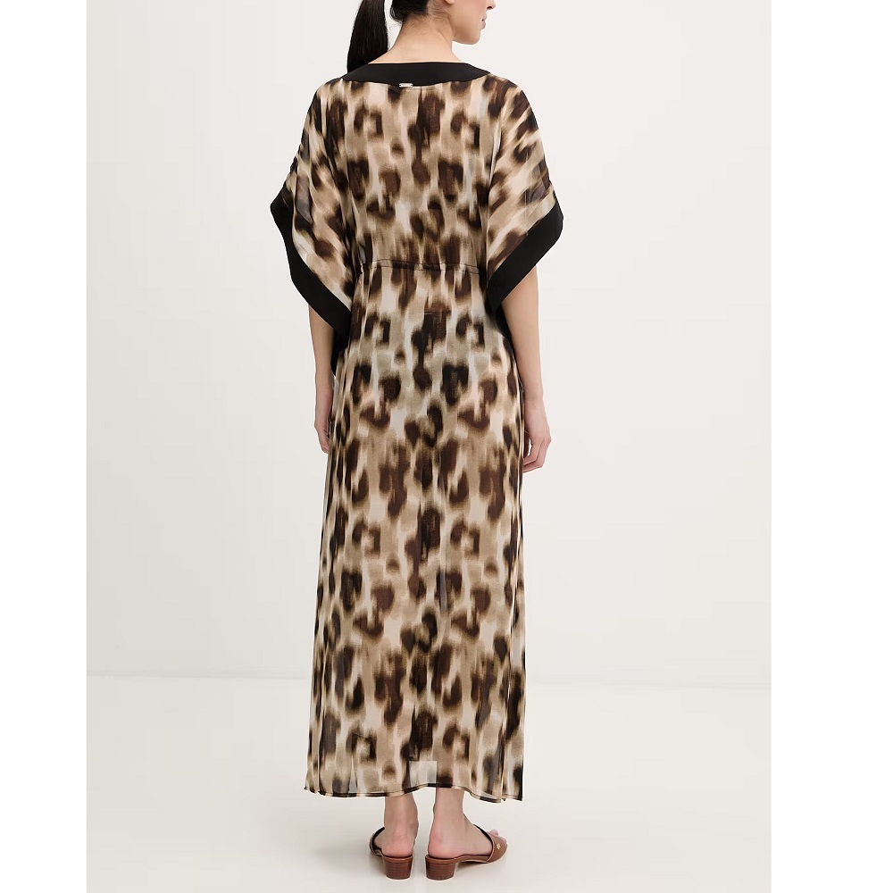 DKNY</br>DKNY DIE6C917-EFN Γυναικείο Καφτάνι Μαύρο Λεοπάρ DKNY</br>DKNY DIE6C917-EFN Γυναικείο Καφτάνι Μαύρο Λεοπάρ