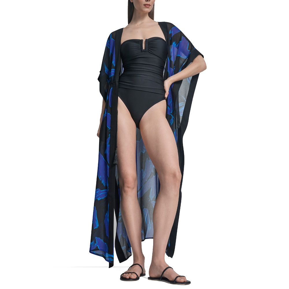 DKNY</br>DKNY DIE6C917-BHS Γυναικείο Καφτάνι Μπλε/Μαύρο DKNY</br>DKNY DIE6C917-BHS Γυναικείο Καφτάνι Μπλε/Μαύρο
