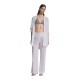 DKNY</br>DKNY DIE6C949-SW9 Γυναικείο Παντελόνι Wide Leg Λευκό DKNY</br>DKNY DIE6C949-SW9 Γυναικείο Παντελόνι Wide Leg Λευκό