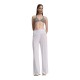 DKNY</br>DKNY DIE6C949-SW9 Γυναικείο Παντελόνι Wide Leg Λευκό DKNY</br>DKNY DIE6C949-SW9 Γυναικείο Παντελόνι Wide Leg Λευκό