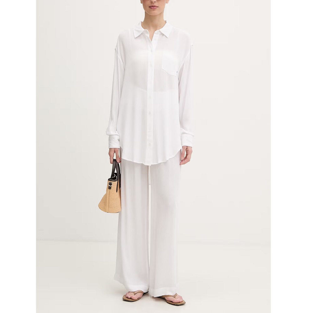 DKNY</br>DKNY DIE6C955-SW9 Γυναικείο Πουκάμισο Παραλίας Λευκό